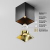 Миниатюра фото потолочный светодиодный светильник maytoni alfa led c065cl-8w2.7k-sq-b | 220svet.ru
